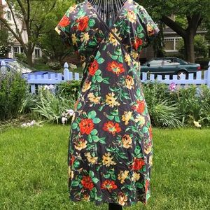 Louie et Lucie earth rose garden surplice dress